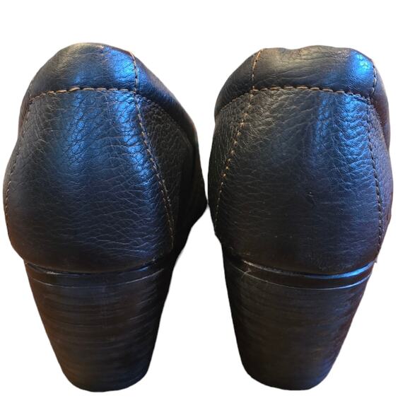 Born Women's Black Leather HEELED ANKLE BOOTIES‎ Shoes Size 10 M - Picture 6 of 9